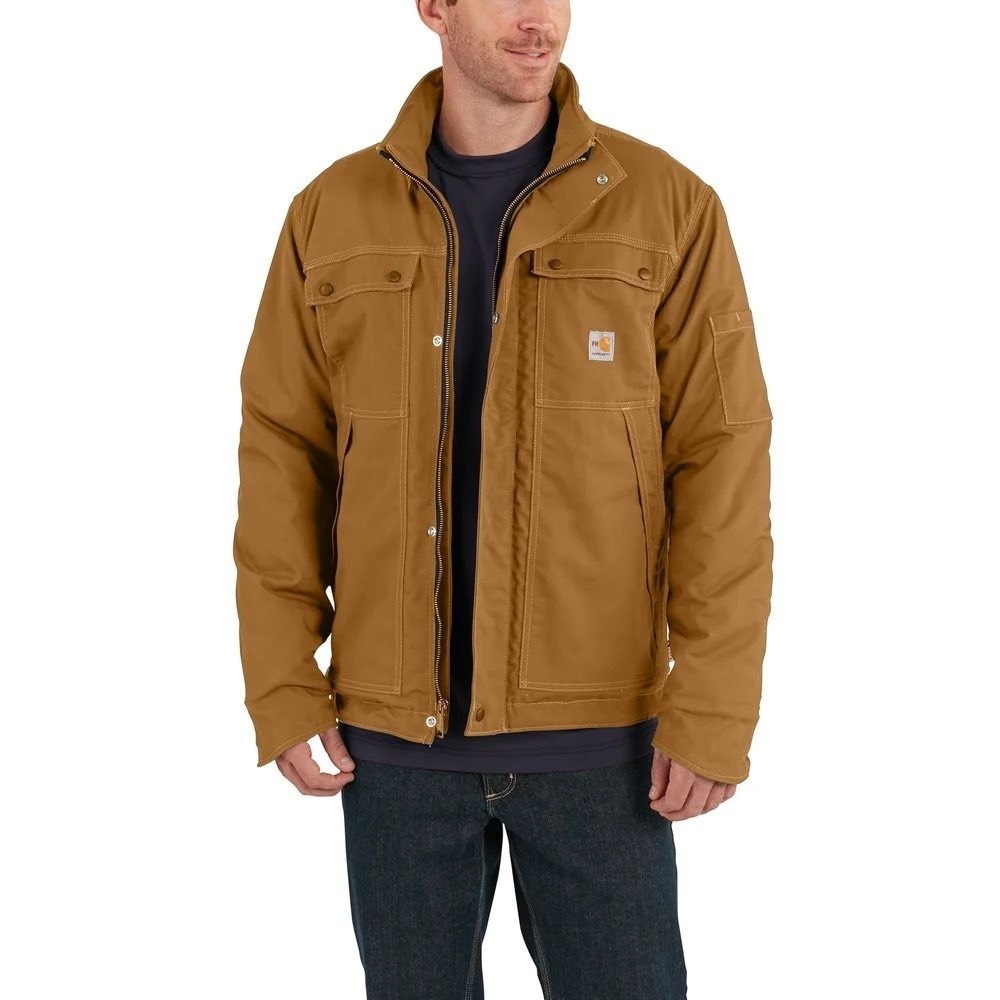 Carhartt FR Flame Resistant Full Swing Quick Duck Insulated Coat Brown 3XLT NEW
